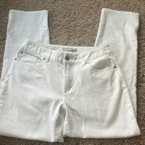 Chicos Platinum Size 0.5 white jeans